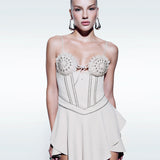 Flower Stud Dress