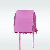 3-D Flower Stud Skirt