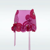 3-D Flower Stud Skirt