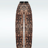Logo Leopard Pants