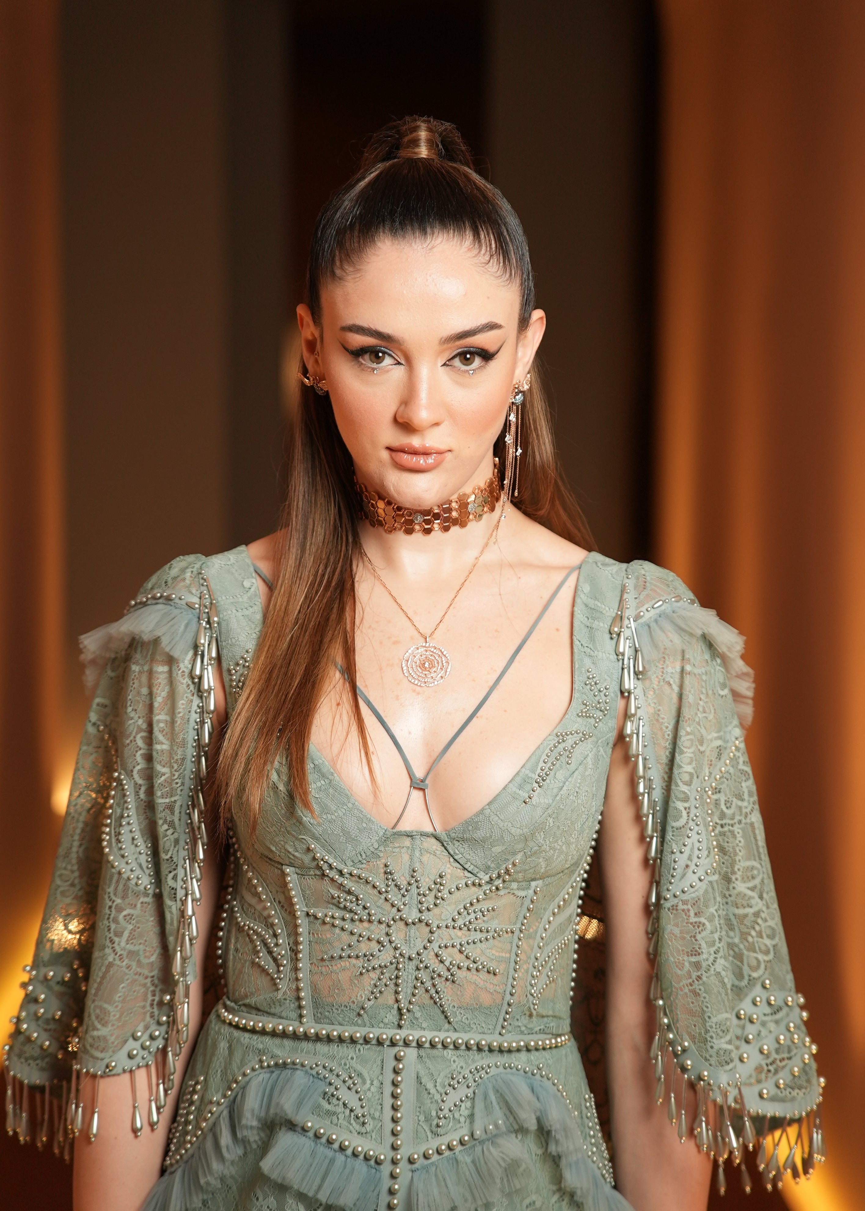 Zehra Güneş in a custom made Zeynep Tosun Couture dress for Elle Style Awards