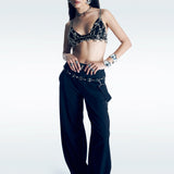 Metal Logo Bra