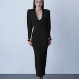 Power Shoulder Dress