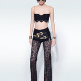 3 Belt Lace Pants
