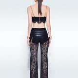 3 Belt Lace Pants
