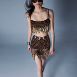 Gold Mini Cannes Top