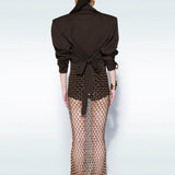 Gold Cannes Midi Skirt