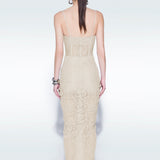 Corset Lace Midi Dress