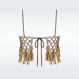 Gold Mini Cannes Top