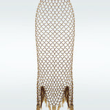 Gold Cannes Midi Skirt