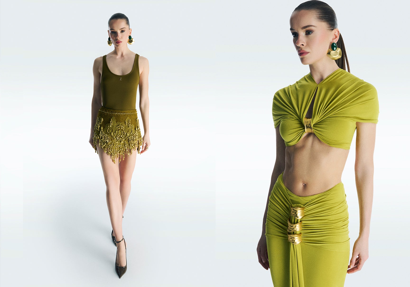 Başak Dizer wearing Zeynep Tosun Couture for Pantene Altın Kelebek Awa